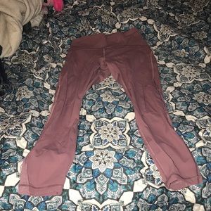 size 4 pink lululemon leggings